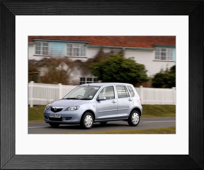 Framed Print : 2005 Mazda 2 1.4D Antares Framed Print : 2005 Mazda 2 1.4D Antares
