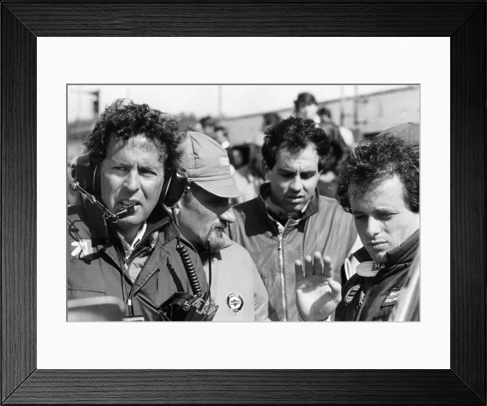 Framed Print : Cesare Fiorio and Mauro Baldi, 1984 Framed Print : Cesare Fiorio and Mauro Baldi, 1984