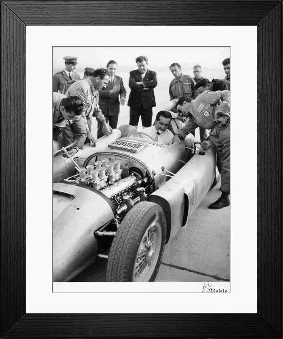 Framed Print : Alberto Ascari at the wheel of the new Lancia Grand Prix car, 1955 Framed Print : Alberto Ascari at the wheel of the new Lancia Grand Prix car, 1955