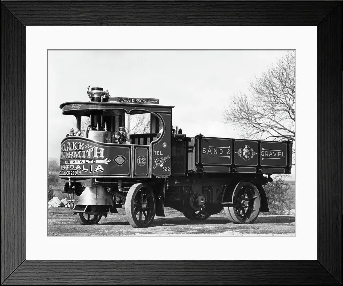 Framed Print : 1920's Atkinson Steam Wagon