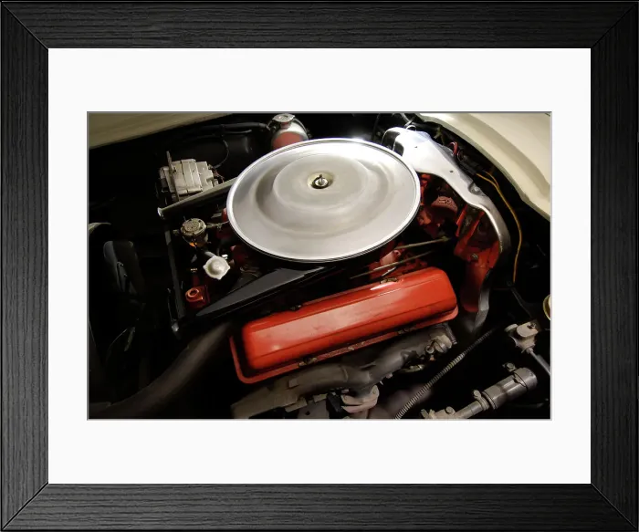 Framed Print : Chevrolet Corvette Stingray 1963. Artist: Simon Clay Framed Print : Chevrolet Corvette Stingray 1963. Artist: Simon Clay