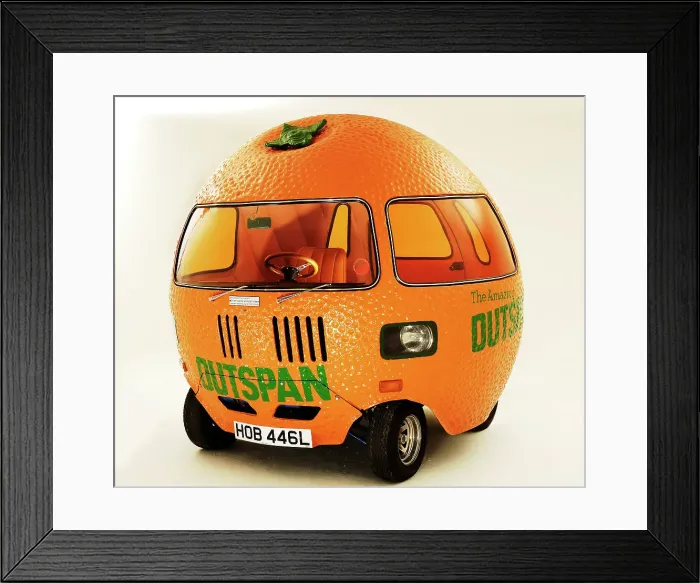 Framed Print : 1972 Mini Outspan Orange Framed Print : 1972 Mini Outspan Orange