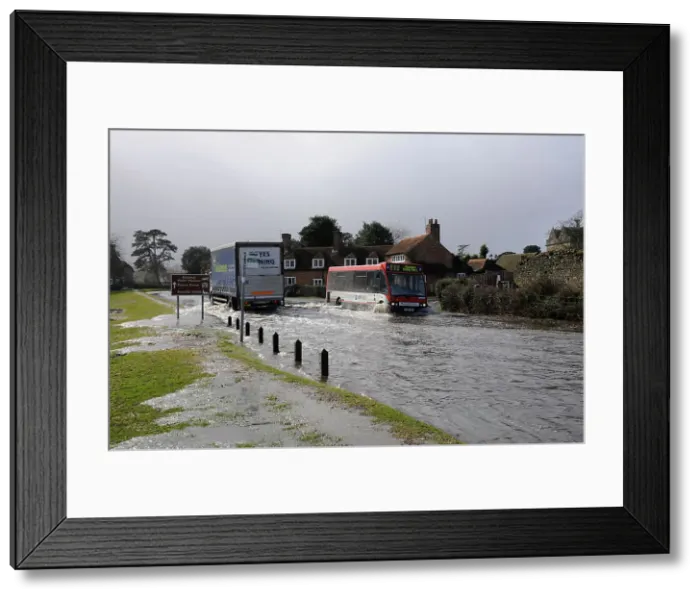 Framed Print : Floods at Beaulieu 2008 Framed Print : Floods at Beaulieu 2008