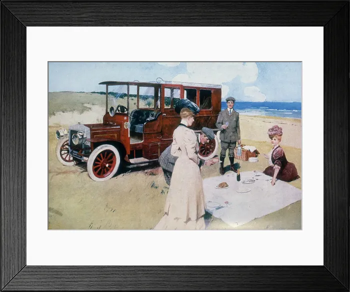 Framed Print : Poster advertising Daimler cars, 1907 Framed Print : Poster advertising Daimler cars, 1907