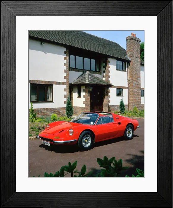 Framed Print : 1973 FerrariDino 246 GTS