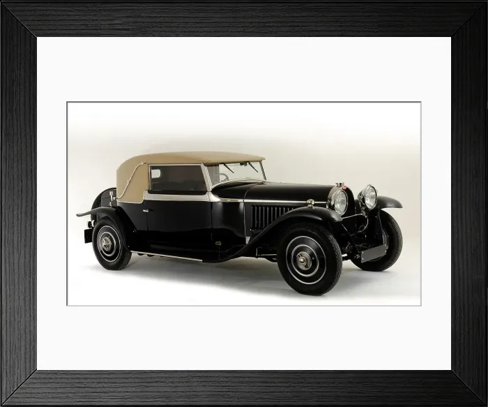 Framed Print : 1930 Bugatti Type 46 Faux Framed Print : 1930 Bugatti Type 46 Faux