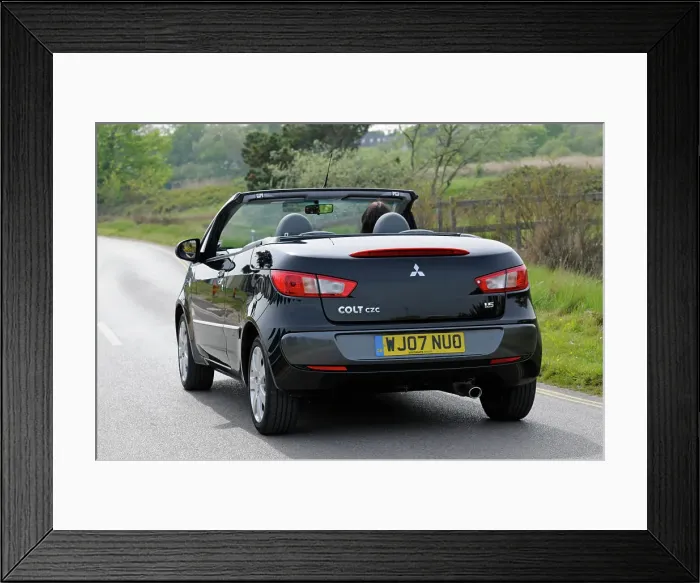 Framed Print : 2007 Mitsubishi Colt CZC Cabriolet Framed Print : 2007 Mitsubishi Colt CZC Cabriolet