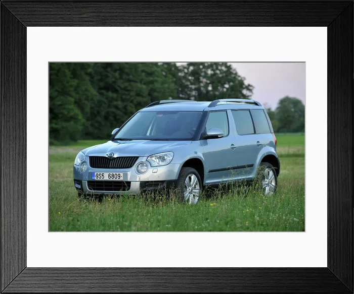 Framed Print : Skoda Yeti 2009. Artist: Simon Clay Framed Print : Skoda Yeti 2009. Artist: Simon Clay