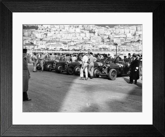 Framed Print : A line of Alfa Romeos at the Monaco Grand Prix, 1934 Framed Print : A line of Alfa Romeos at the Monaco Grand Prix, 1934