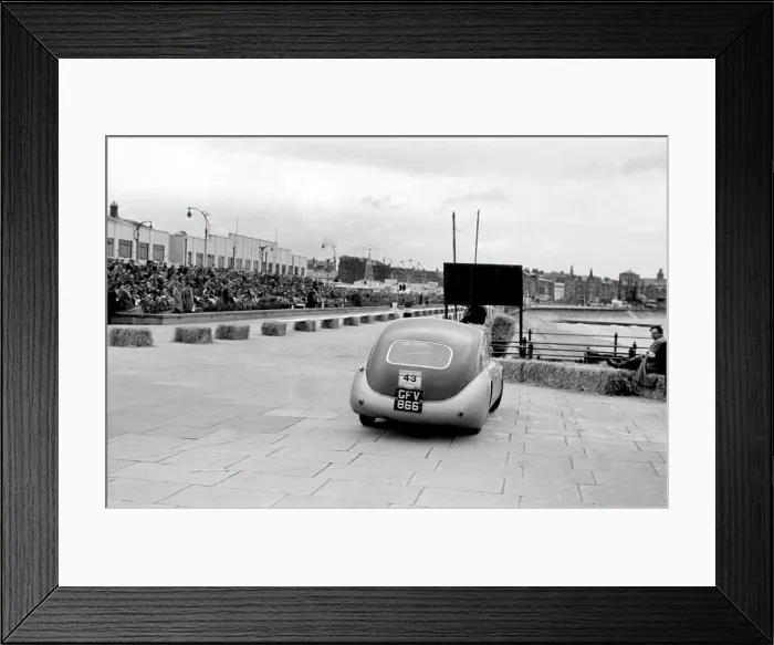 Framed Print : 1954 TVR RGS Atalanta bodied prototype, Morecambe rally Framed Print : 1954 TVR RGS Atalanta bodied prototype, Morecambe rally