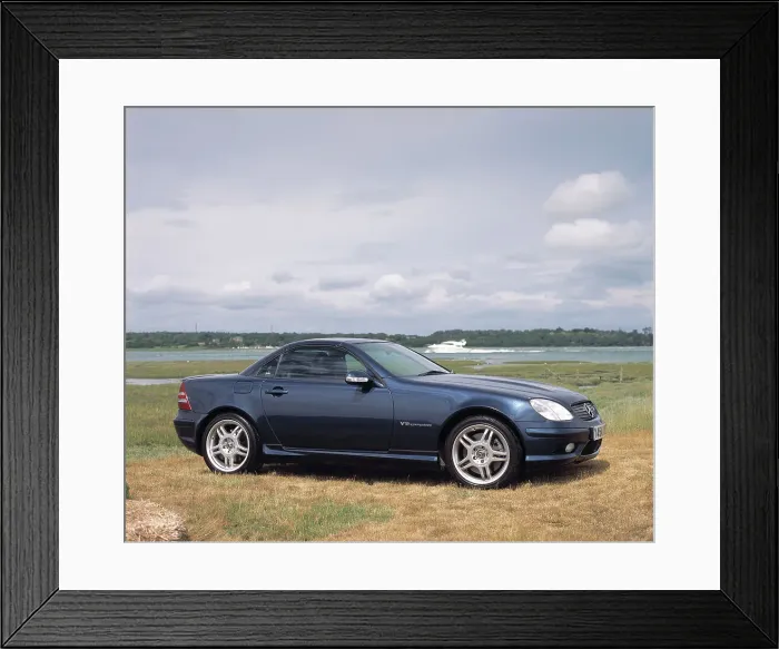 Framed Print : 2001 Mercedes Benz SLK 320 AMG Framed Print : 2001 Mercedes Benz SLK 320 AMG