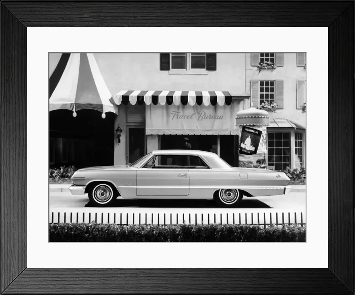 Framed Print : 1963 Chevrolet Impala sport coupe, (c1963?) Framed Print : 1963 Chevrolet Impala sport coupe, (c1963?)