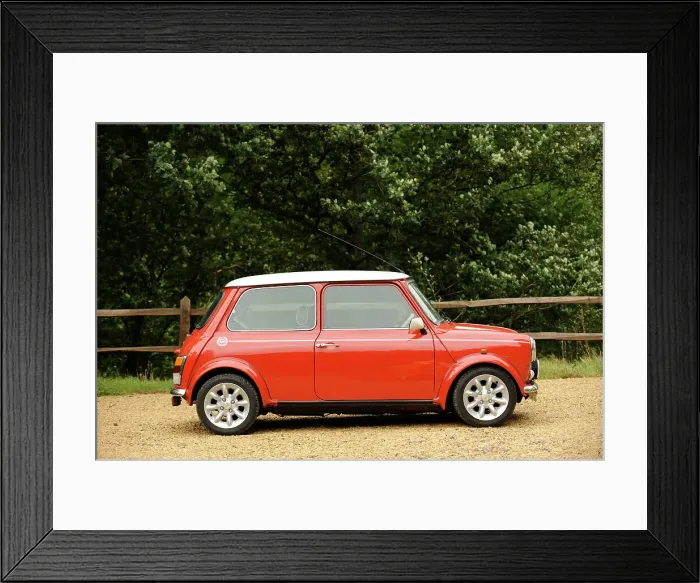 Framed Print : Rover Mini Cooper works 1998. Artist: Simon Clay