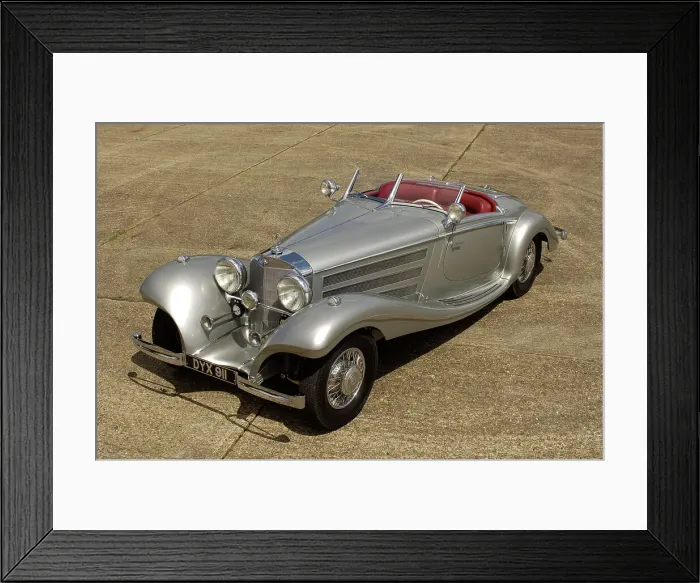 Framed Print : 1937 Mercedes Benz 540 k special roadster. Artist: Simon Clay Framed Print : 1937 Mercedes Benz 540 k special roadster. Artist: Simon Clay