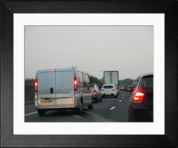 Framed Print : M3 Motorway 2014 Framed Print : M3 Motorway 2014