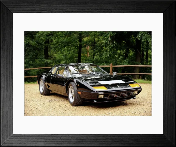Framed Print : Ferrari 512i Berlinetta Boxer 1981. Artist: Simon Clay Framed Print : Ferrari 512i Berlinetta Boxer 1981. Artist: Simon Clay