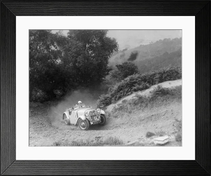 Framed Print : A Singer Nine taking part in the Barnstaple Trial, Barnstaple, Devon, 1935 Framed Print : A Singer Nine taking part in the Barnstaple Trial, Barnstaple, Devon, 1935