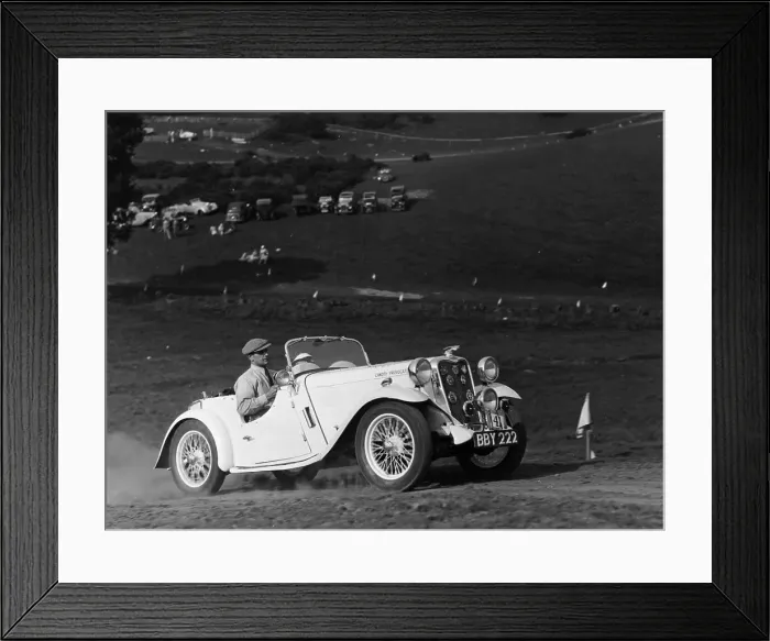 Framed Print : A Singer Nine Le Mans climbing a hill, 1935 Framed Print : A Singer Nine Le Mans climbing a hill, 1935