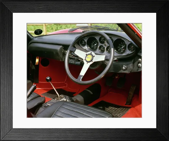 Framed Print : 1973 FerrariDino 246 GTS Framed Print : 1973 FerrariDino 246 GTS