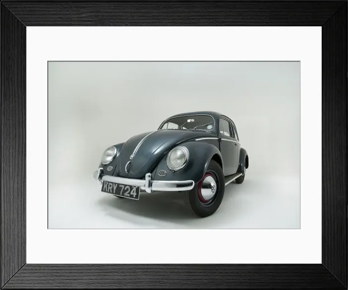 Framed Print : 1953 Volkswagen Beetle Export Framed Print : 1953 Volkswagen Beetle Export