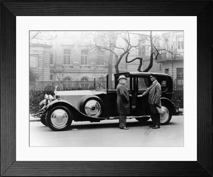 Framed Print : Rolls Royce with chauffeur Framed Print : Rolls Royce with chauffeur