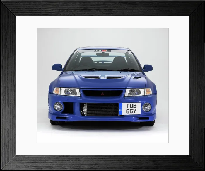 Framed Print : 1999 Mitsubishi Evo 6 Framed Print : 1999 Mitsubishi Evo 6