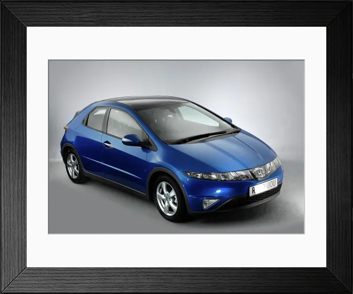 Framed Print : 2007 Honda Civic Framed Print : 2007 Honda Civic