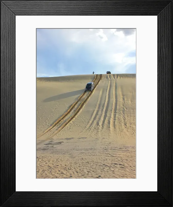 Framed Print : Mitsubishi Delica Space Gear V6 1996 in sand dunes New South Wales Australia Framed Print : Mitsubishi Delica Space Gear V6 1996 in sand dunes New South Wales Australia