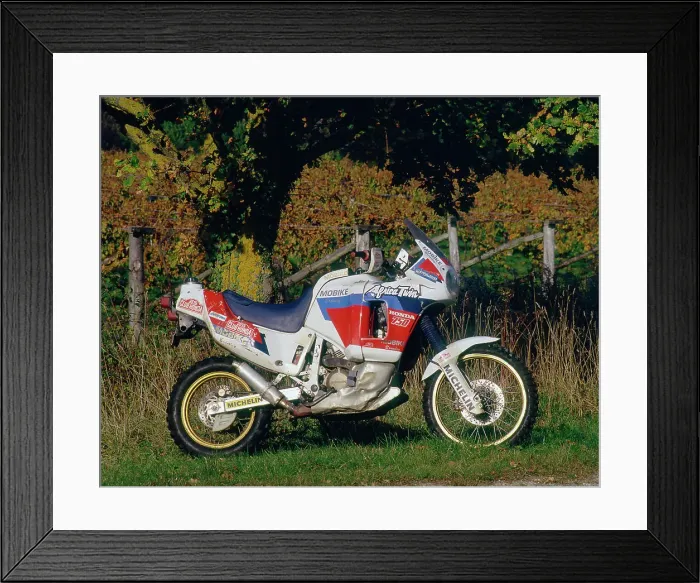 Framed Print : 1991 Honda 750 Africa Twin Framed Print : 1991 Honda 750 Africa Twin
