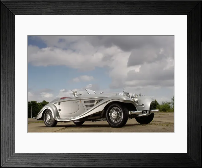 Framed Print : 1937 Mercedes Benz 540 k special roadster. Artist: Simon Clay Framed Print : 1937 Mercedes Benz 540 k special roadster. Artist: Simon Clay