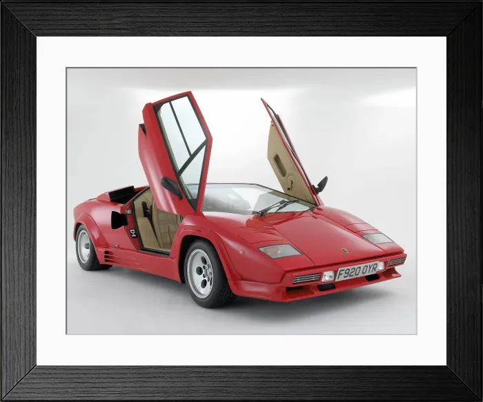 Framed Print : 1988 Lamborghini Countach Framed Print : 1988 Lamborghini Countach