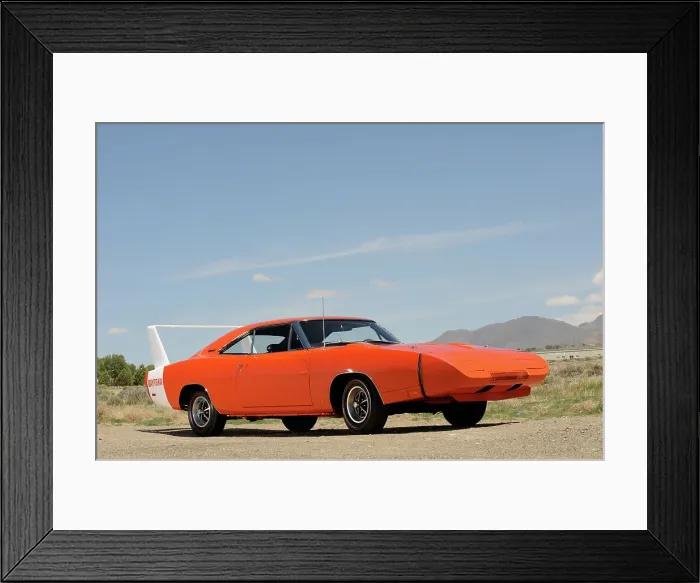 Framed Print : Dodge Charger Daytona 440 1969. Artist: Simon Clay Framed Print : Dodge Charger Daytona 440 1969. Artist: Simon Clay
