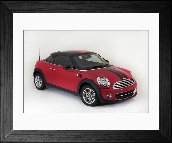 Framed Print : 2012 Mini Coupe Cooper Framed Print : 2012 Mini Coupe Cooper