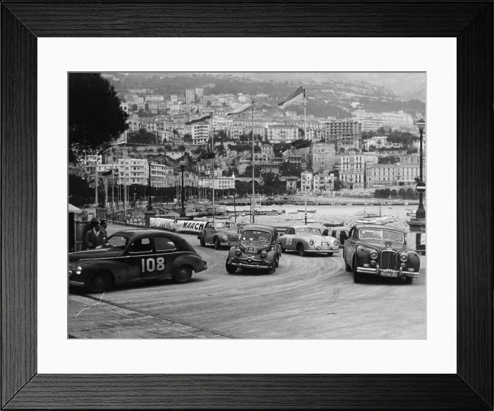 Framed Print : The Monte Carlo Rally, Monaco, 1954 Framed Print : The Monte Carlo Rally, Monaco, 1954