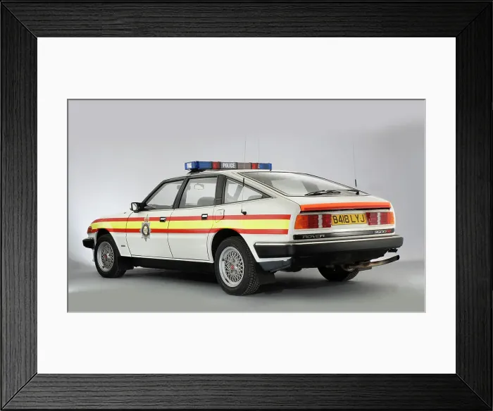 Framed Print : 1984 Rover SD1 Police Car Framed Print : 1984 Rover SD1 Police Car