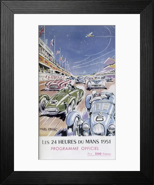 Framed Print : Programme for Le Mans 24 Hours, 1951 Framed Print : Programme for Le Mans 24 Hours, 1951