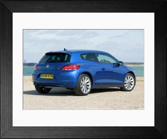 Framed Print : 2009 Volkswagen Scirocco 2.0 GT TSi Framed Print : 2009 Volkswagen Scirocco 2.0 GT TSi