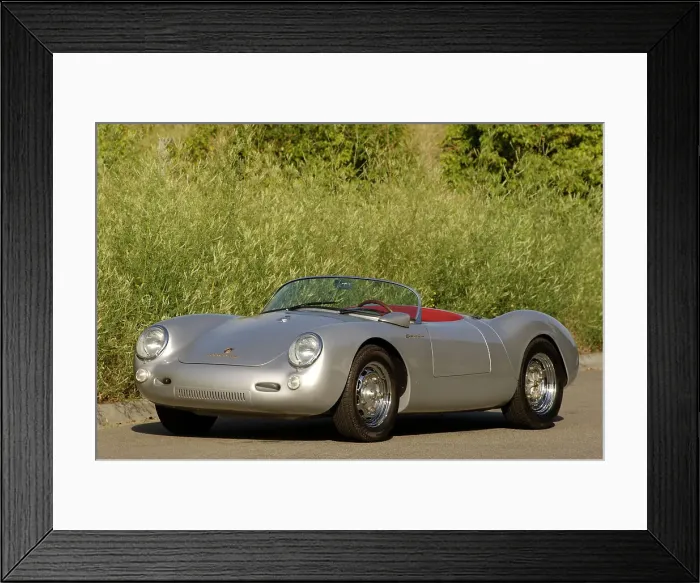 Framed Print : 1956 Porsche Spyder - James Dean replica. Artist: Simon Clay Framed Print : 1956 Porsche Spyder - James Dean replica. Artist: Simon Clay