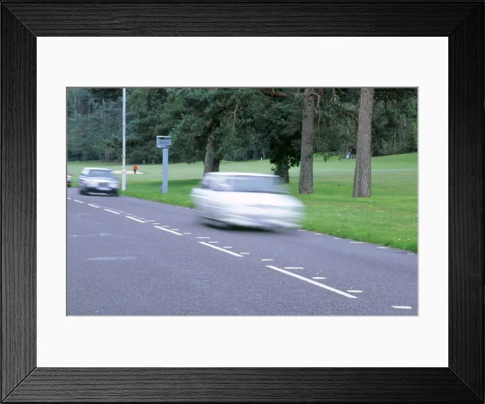 Framed Print : Speed Camera and road markings Framed Print : Speed Camera and road markings