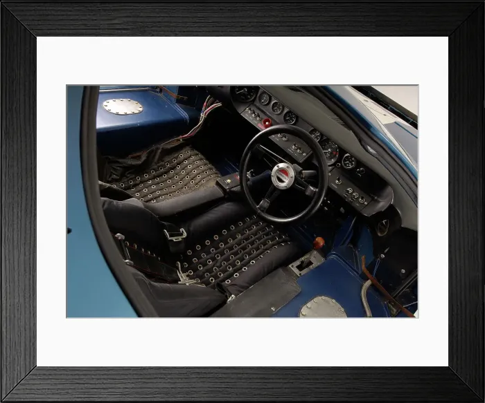 Framed Print : Ford GT40 Daytona prototype 1965. Artist: Simon Clay Framed Print : Ford GT40 Daytona prototype 1965. Artist: Simon Clay