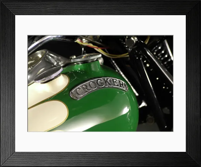 Framed Print : Crocker big tank V twin 1937. Artist: Simon Clay Framed Print : Crocker big tank V twin 1937. Artist: Simon Clay