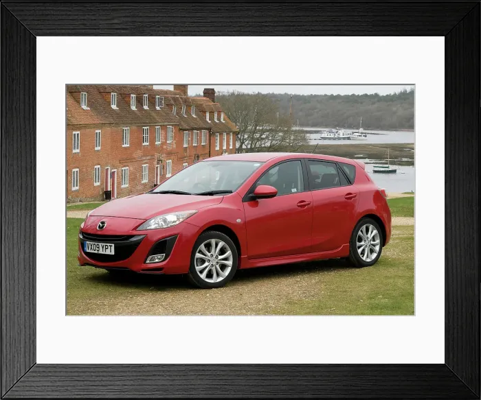 Framed Print : 2009 Mazda 3 2.2D Sport Framed Print : 2009 Mazda 3 2.2D Sport