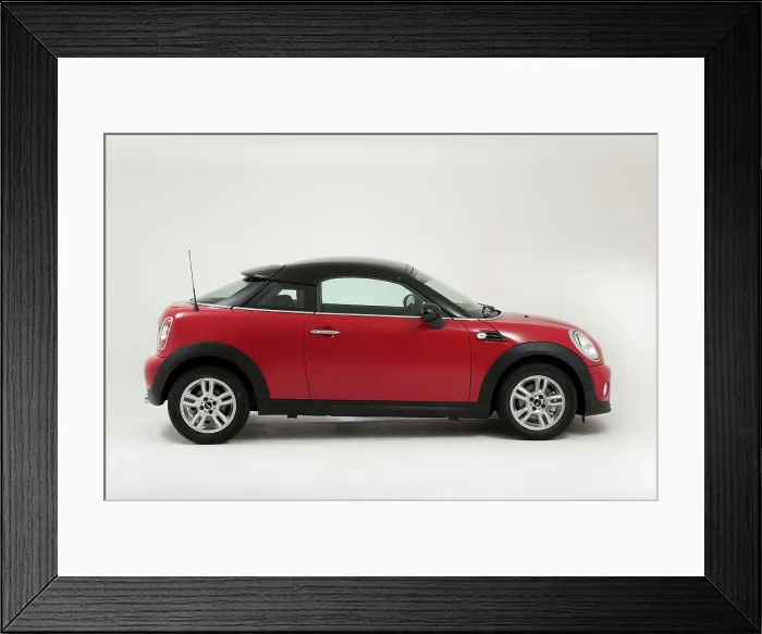 Framed Print : 2012 Mini Coupe Cooper Framed Print : 2012 Mini Coupe Cooper