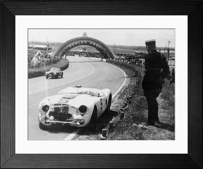 Framed Print : Crashed Cunningham C2-R, Le Mans, France, 1951 Framed Print : Crashed Cunningham C2-R, Le Mans, France, 1951