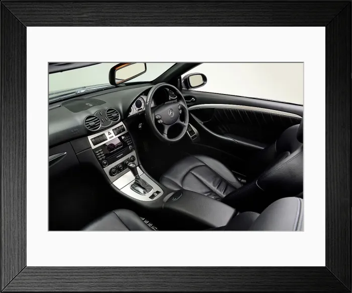 Framed Print : 2009 Mercedes Benz CLK Cabriolet