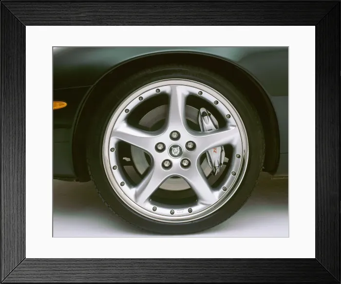 Framed Print : 2002 Jaguar XKR alloy wheel Framed Print : 2002 Jaguar XKR alloy wheel