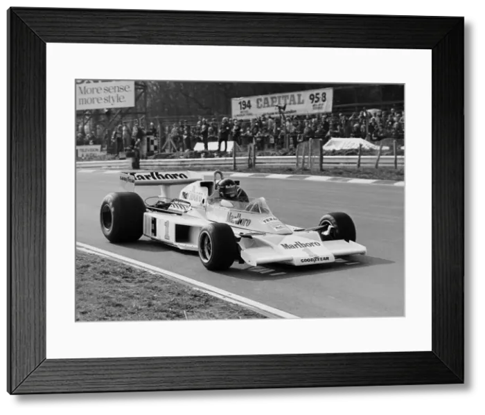 Framed Print : James Hunt in McLaren-Ford M23, Brands Hatch, Kent, 1977 Framed Print : James Hunt in McLaren-Ford M23, Brands Hatch, Kent, 1977