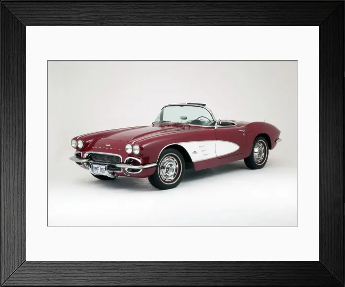 Framed Print : 1961 Chevrolet Corvette C1 Convertible Framed Print : 1961 Chevrolet Corvette C1 Convertible