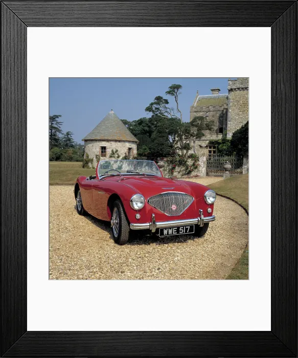 Framed Print : 1956 Austin Healey 100 BM2 Framed Print : 1956 Austin Healey 100 BM2