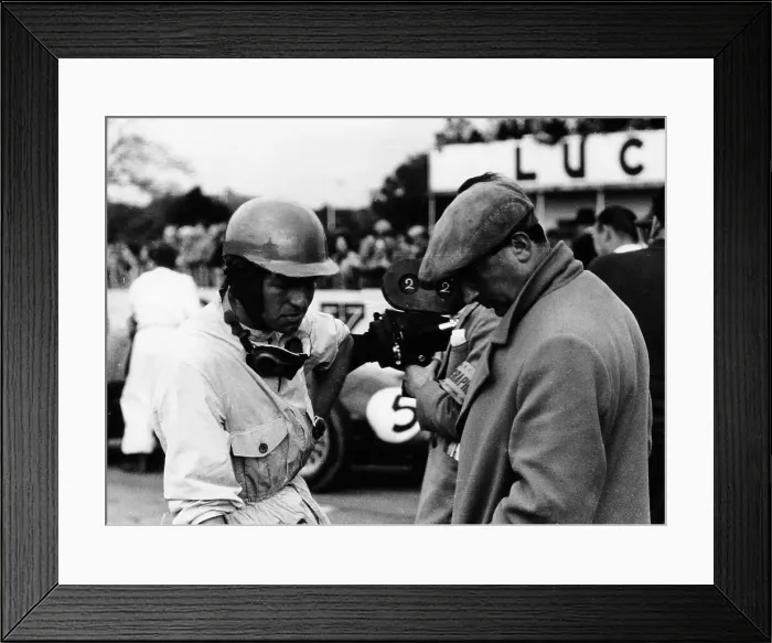 Framed Print : Peter Collins at an International Meeting, 1954 Framed Print : Peter Collins at an International Meeting, 1954